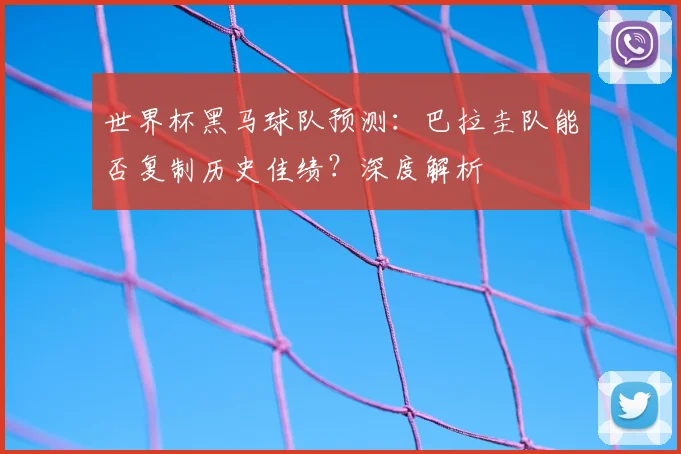 世界杯黑马球队预测：巴拉圭队能否复制历史佳绩？深度解析